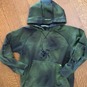 Boys Spyder Green Athletic Hoody, SM.
